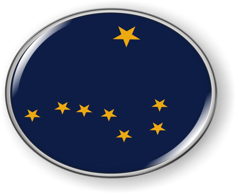 Alaska - State Flag Emblem Alaska - State Flag Emblem